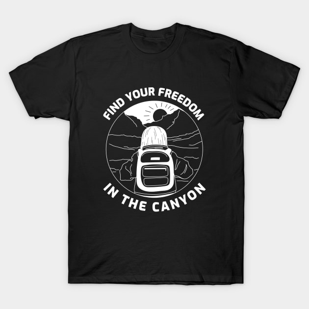 Find Your Freedom in the Canyon canyoneering T-Shirt by BongBong11